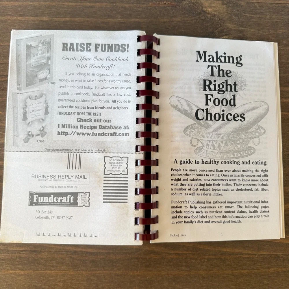 Cooking With Love And Memories Cookbook 2002 Noeton Baptist Church Tennessee VTG